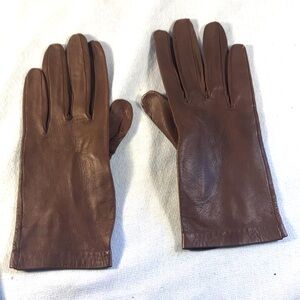 Elegant Butter Soft Brown Leather Second Skin Feel Fashion Driving Womens Gloves